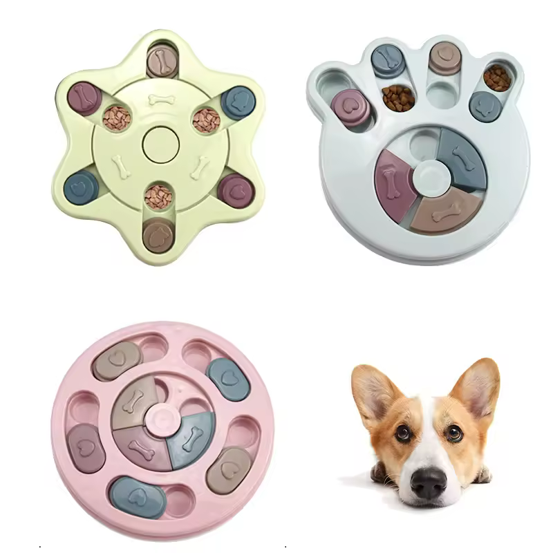 Pet Puzzle Toys Increase IQ Interactive Slow Dispensing Feeding Pet Dog Cat Training Games Feeder